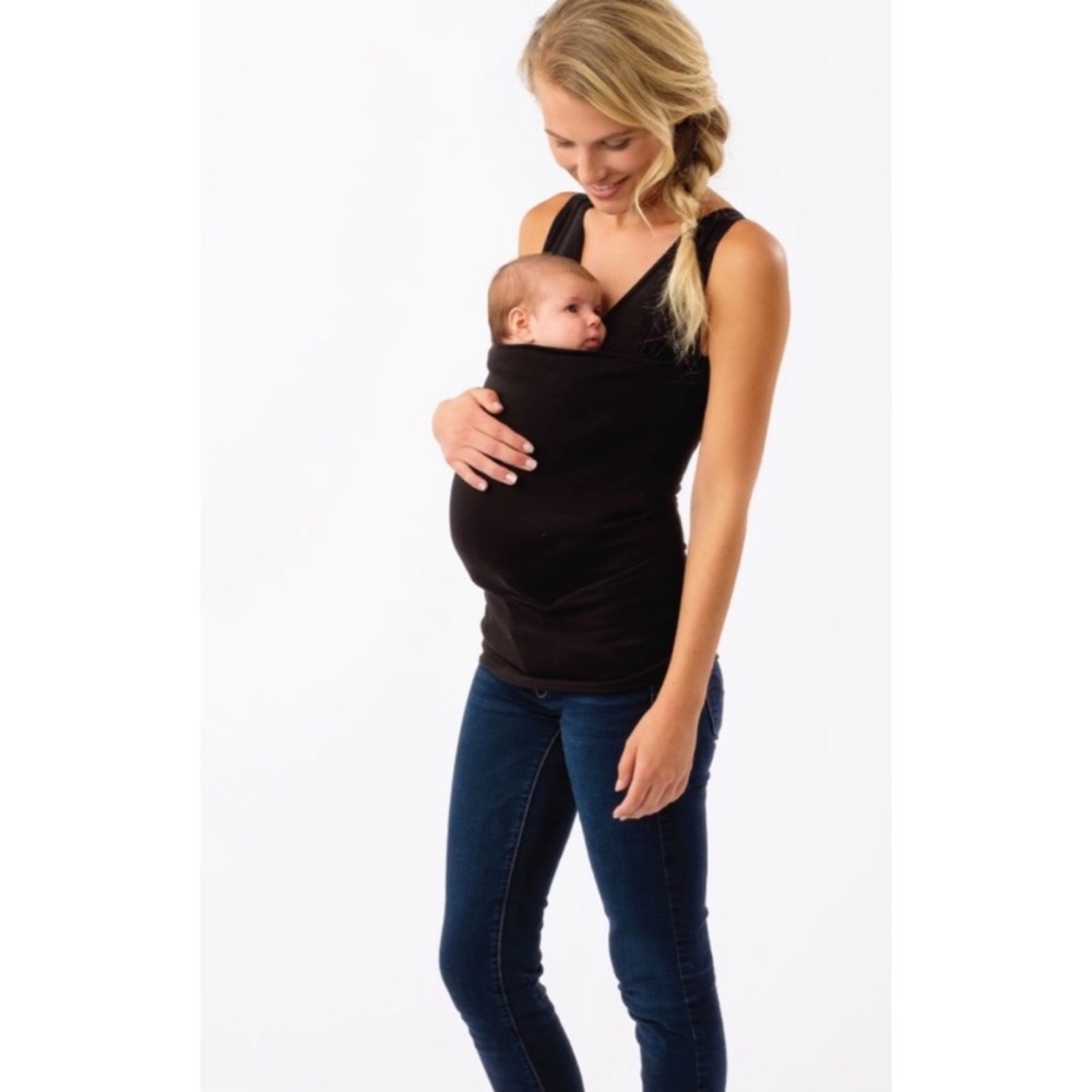 Lalabu Soothe Shirt Nursing / Carrier Top Black Size Medium